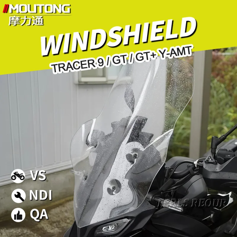 Anti-Sport Touring Windscreen Visor Deflector 2025 Tracer 9 GT/GT+ Y-High-clarity Polycarbonate Motorcycle