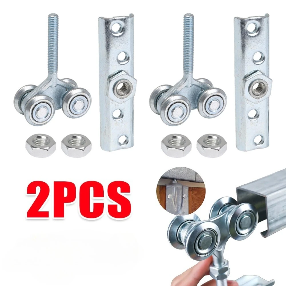 Rail Hanging Trolley Double Wheel H4-3 Sliding Track Roller Silver for Barn Door