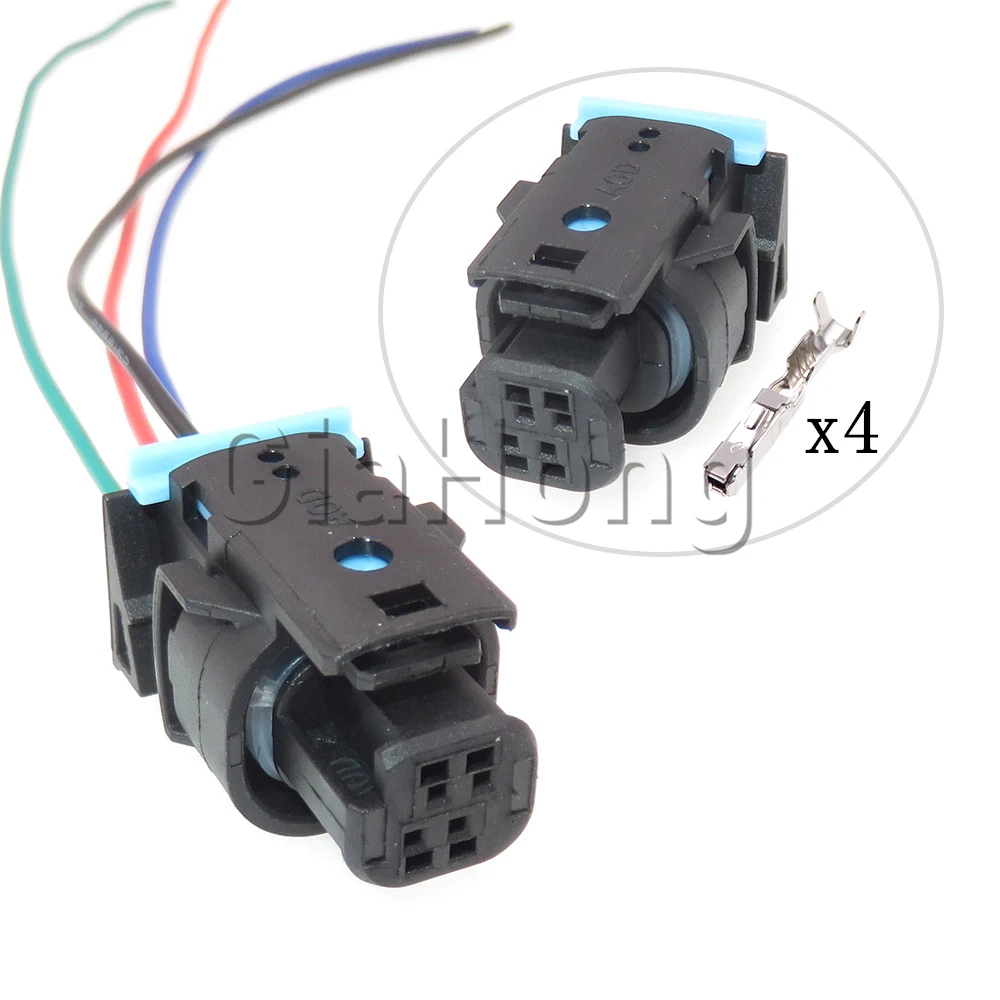 1 Set 4 Ways Starter Auto Parts 3C0973704 3C0 973 704 Miniature Connector Car External Handle Inductor Doorknob Cable Socket