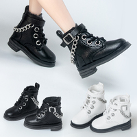 Blyth Shoes white High top boots Dark Style Boots Stylish black casual shoes for Ymy Licca Azones Ob22 24 27 Doll Accessories