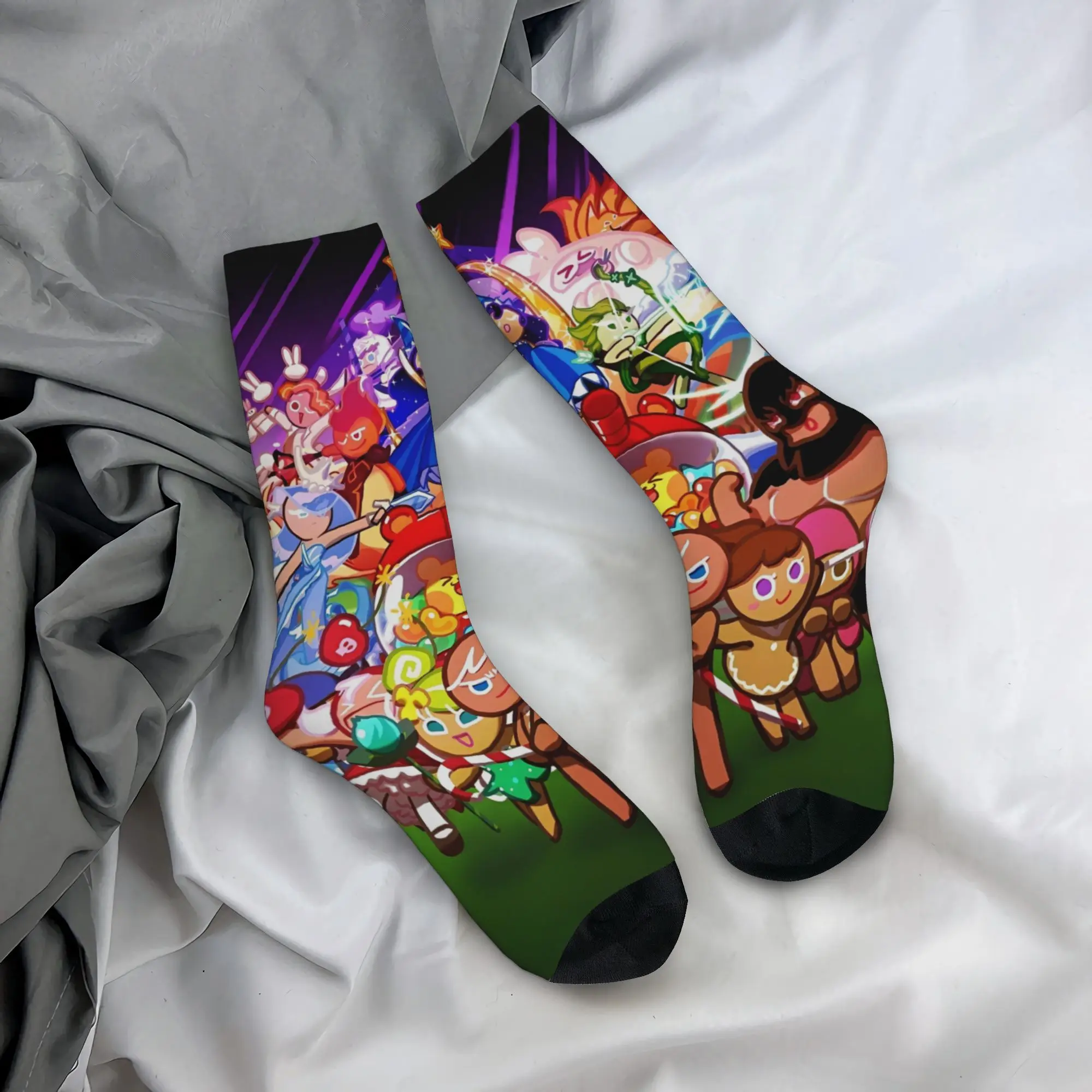 Casual  Men Women Socks Cookie Run Kingdom  Merchandise Soft Video Games Sport Dress Socks All Seasons