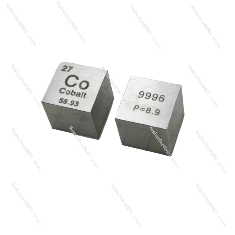 10mm Cobalt Element Cube Solid Metal 99.96% Pure Co Desktop Decoration Specimen Gift 1piece