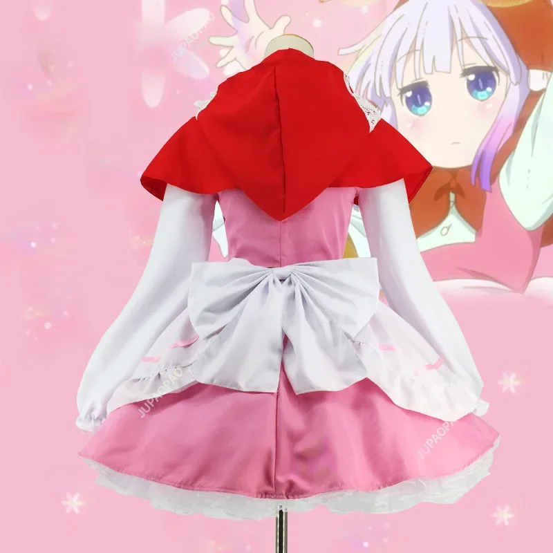 Anime Miss Kobayashi's Dragon Maid Cosplay Costume Kanna Kamui Costume Christmas The Little Match Girl Little Red Riding Hood