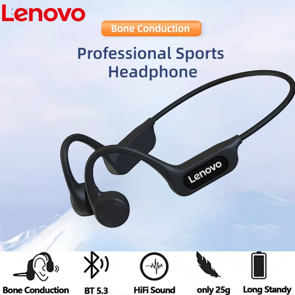 Bone Conduction Earphones Bluetooth 5.3 Sports Wireless Head
