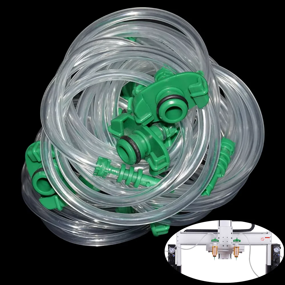 

30pcs 10cc Glue Dispenser Adapter Connector Hose 30cc Adhesive Dispensing Syringe Plastic Barrel Adapter Dispenser Connector Set