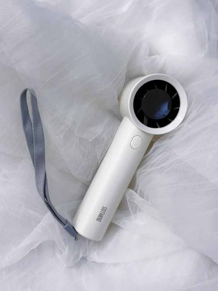 SOTHING Engine Mini Handheld Fan Turbocharged Ultra-High Speed Handheld Small Fan LED Wisdom Digital Display Light Weight Gifts