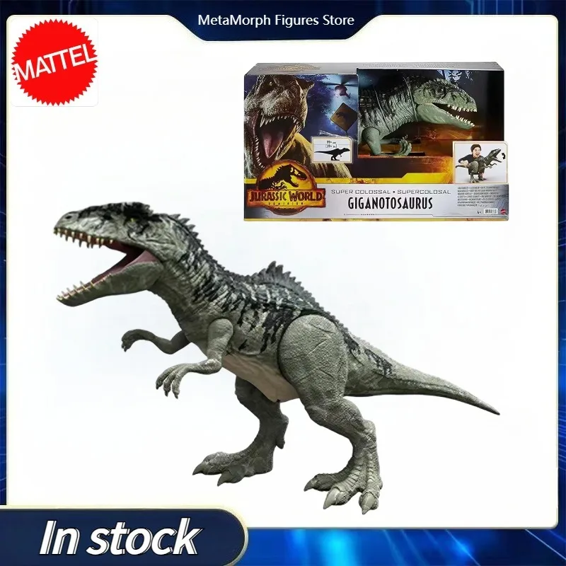 Original MATTEL Jurassic World Dominion Super Colossal Giganotosaurus Action Toy Figure Collection Model