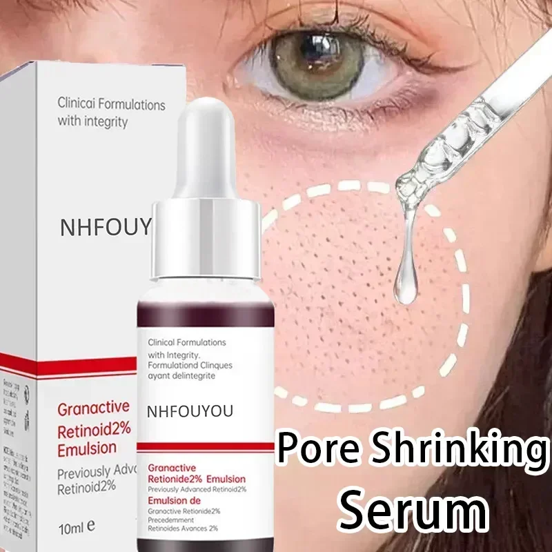 Pore Shrinking Serum Face Removing Large Pores Tightening Repairing Facial Pore Minimizing Essence Skin Care Beauty