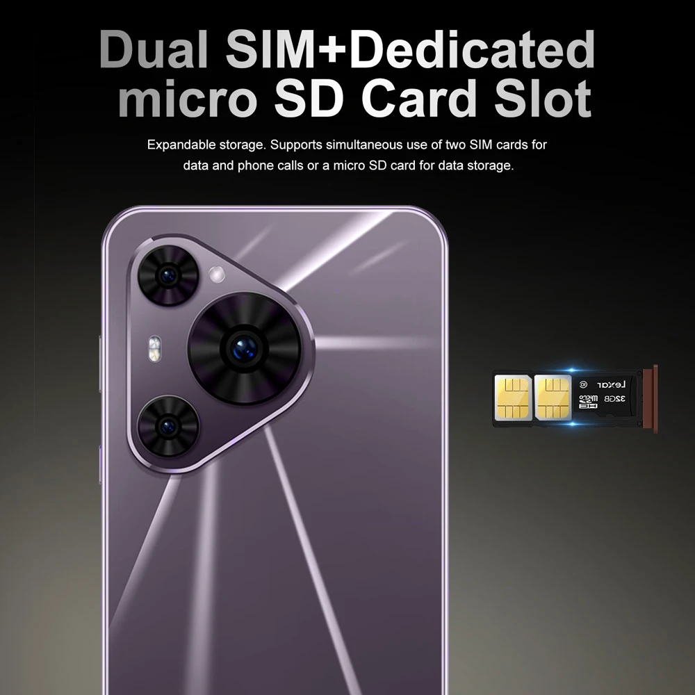 حار 2025 جديد P70 الترا أندرويد الهاتف الذكي 5G المزدوج سيم الهواتف المحمولة 7.0 بوصة HD هاتف محمول النسخة العالمية الأصلية الهاتف المحمول #4