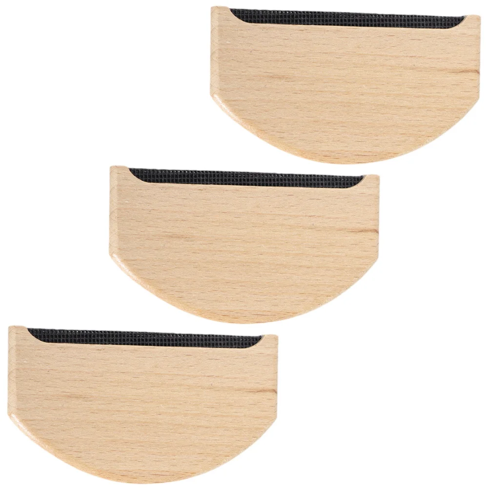 

3Pcs Wooden Lint Remover Pet Hair Sweater Shaver Manual Fuzz Shaver for Clothes Sofa Bed Compact Portable Design