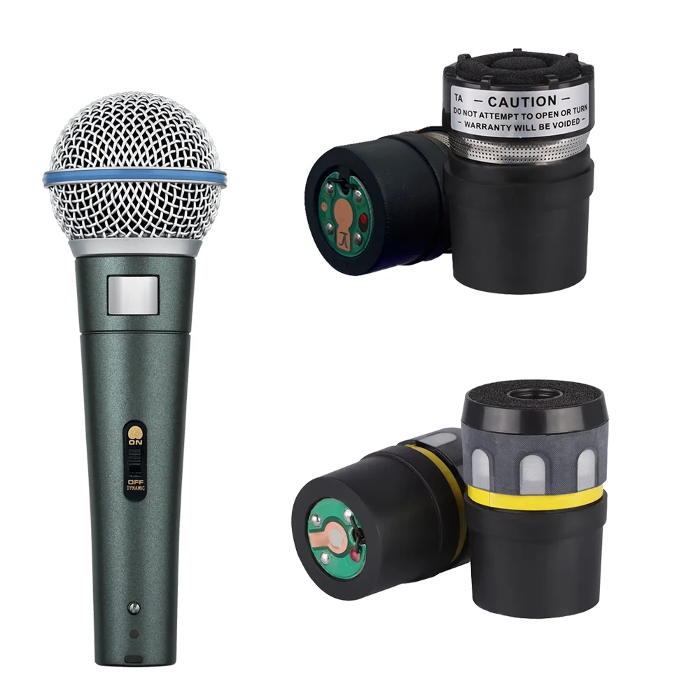 

Dynamic Mic Capsule Moving Coil Core Replacement for SM58 Wired Wireless Microphone Repair DIY