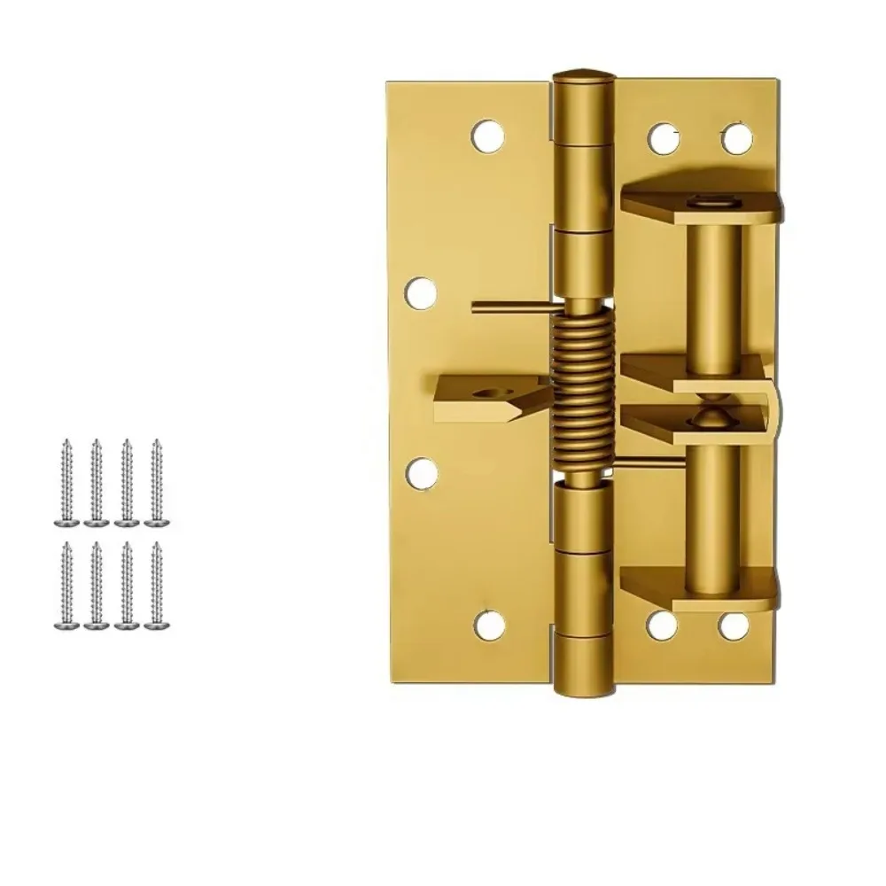 90 Degree Door Closer Self-Closing Positioning Automatic Closing Hinge Right Angle Noise Reduction Invisible Door Spring Hinge