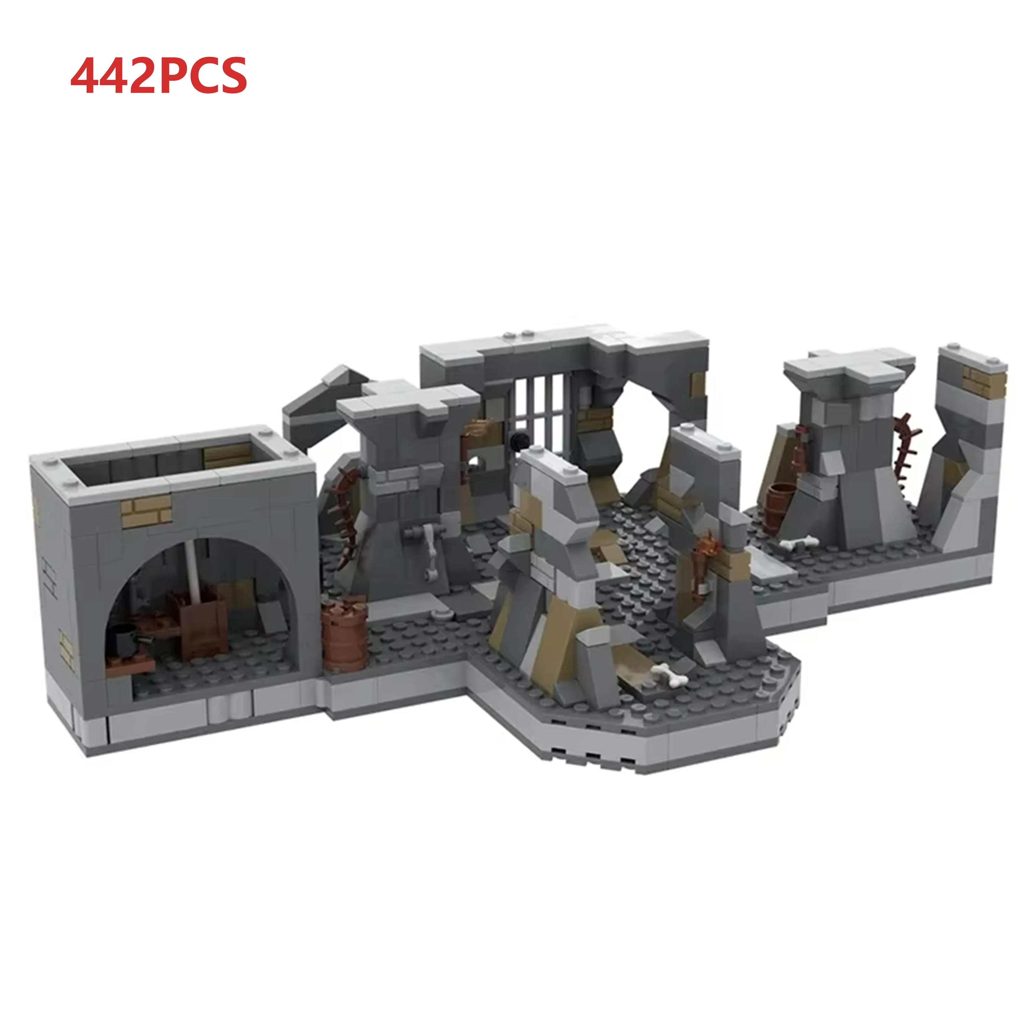 

442 шт. MOC набор строительных блоков, классическая пленочная сцена, копия модели, креативная строительная игрушка «сделай сам», для демонстрации и коллекции, рождественские подарки