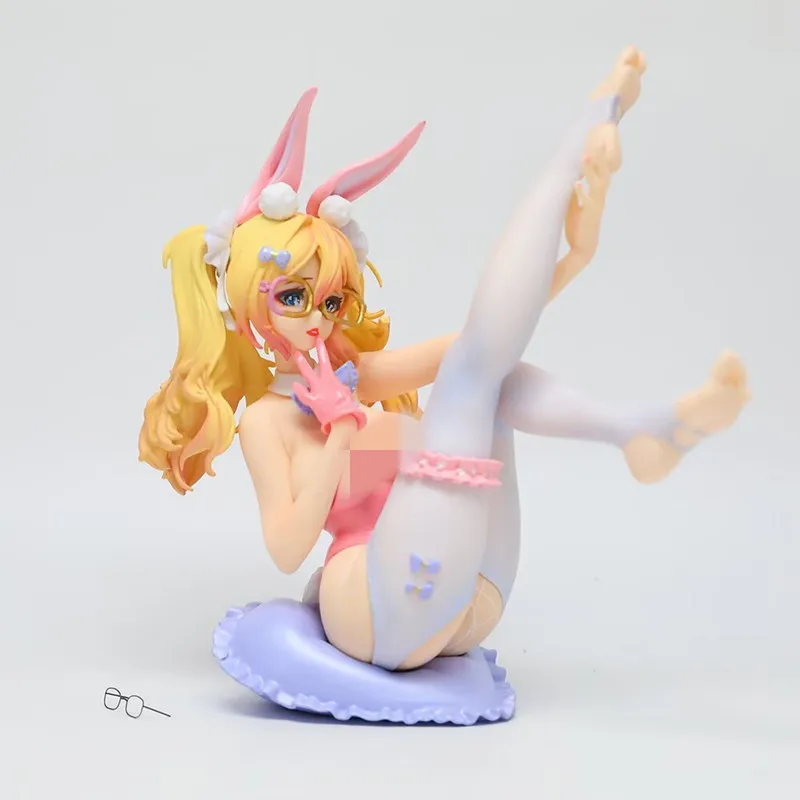 17CM Nuovo Anime Bunny Ear Girl Kawaii Action Figure PVC Doll Model Toys ornamento Decorazione del desktop Regali