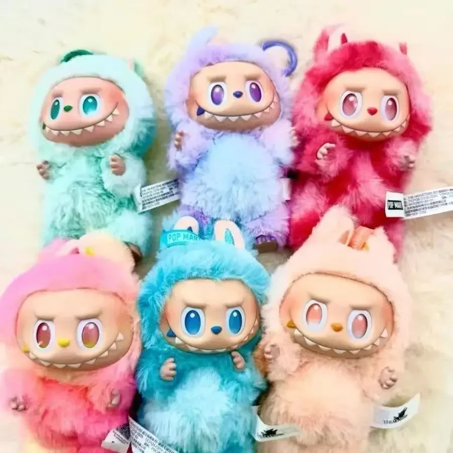 

2025New Quality Macaron For The Monsters Big Into Energy Series Blind Box Vinyl Face Plush Pendant Gradient Color Gifts