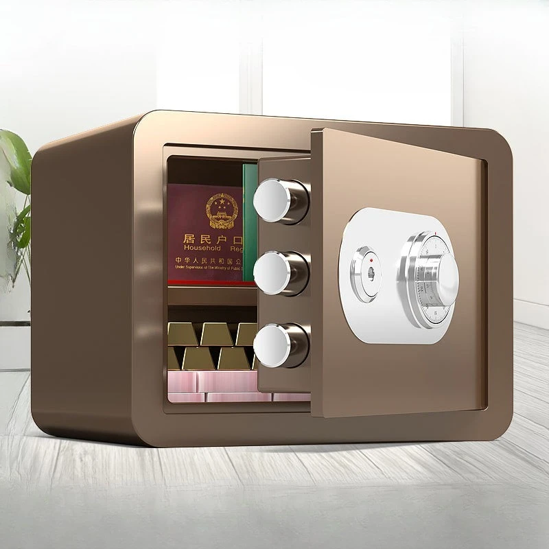 Mechanical safe Household small mini wall safe Mechanical combination lock Anti-theft office safe deposit box 30cm