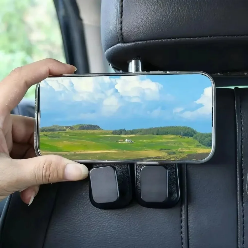 

Universal 2-in-1 Car Rear Seat Back Hook Headrest Hanger Clip Double Hook Holder Storage Car Interior Accessory