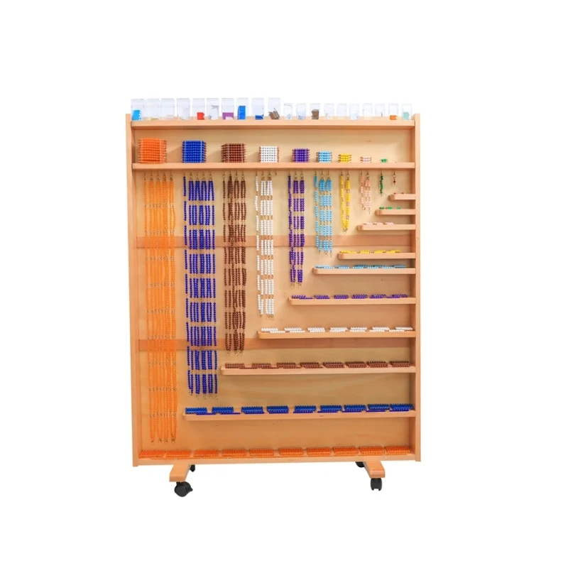 

Montessori Beads Cabinet W/ Bead Materials and Complete Set Arrows Classroom Mathematics Educational Equipment Math Teaching Aid