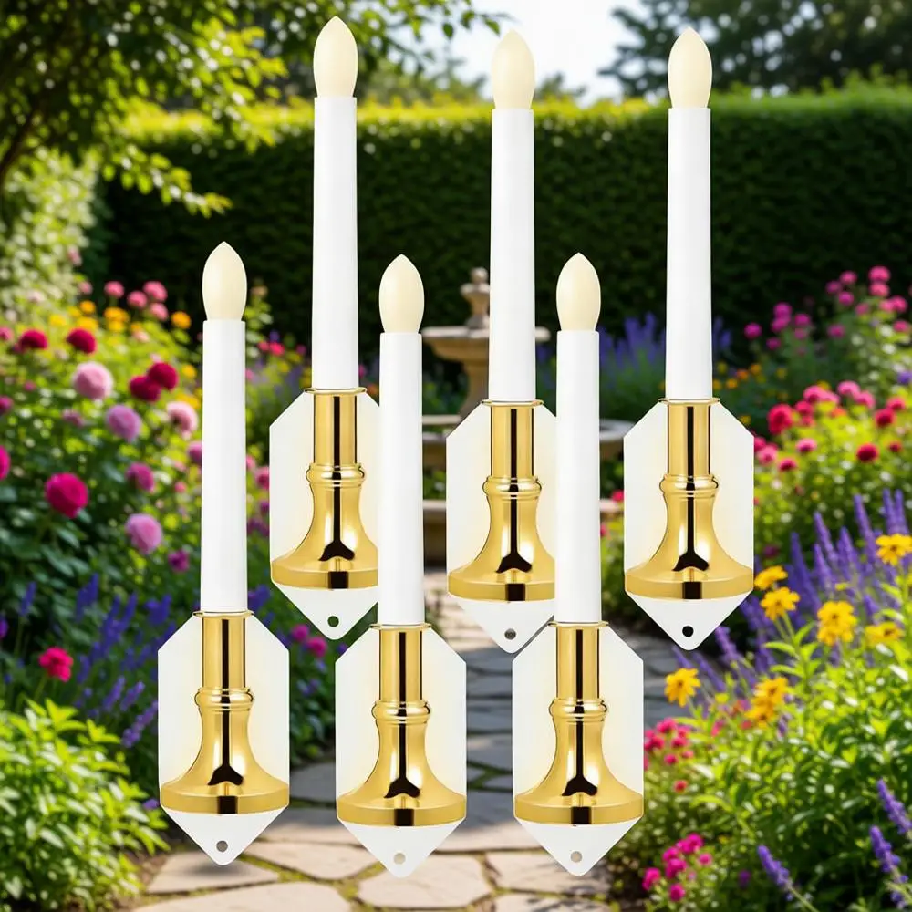 

Candle Light, Dusk to Lighting Waterproof, Window Wall Light, Night Light Wall with Suction Cup, Party Christmas Decoration - 6