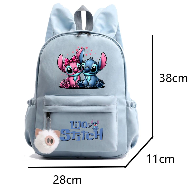 Disney Lilo Stitch Backpack for Teenager Girl Boy Student Children Schoolbag Pencil Case Women Casual Kid Birthday Gift Mochila