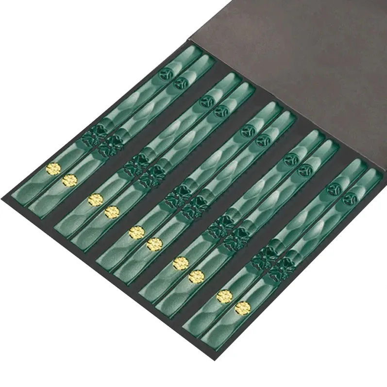 5Pairs Hohe Qualität Japanische Nicht-Slip Stäbchen Koreanische Home Hotel Restaurant Tragbare Gesunde Lebensmittel Stick Für Sushi Stäbchen
