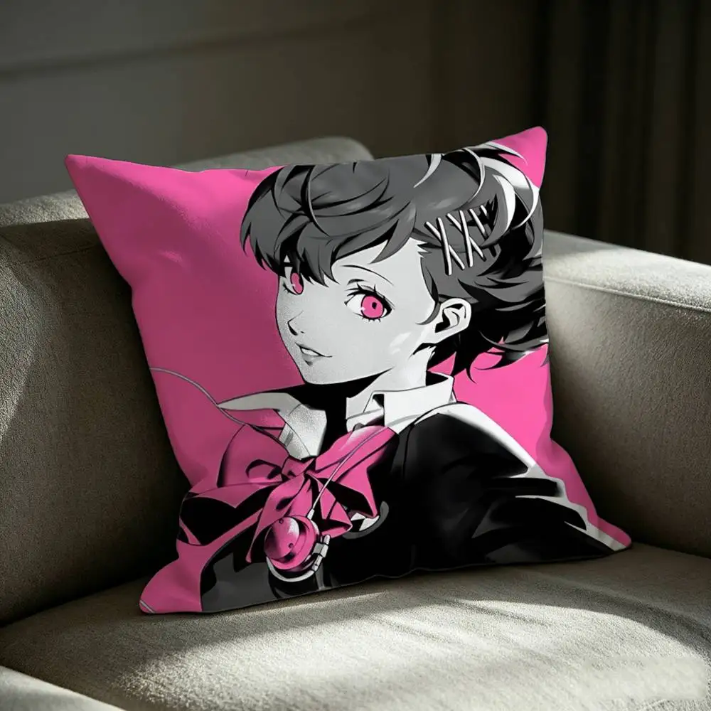 Makoto Yuki Game Persona 3 NEW Square Sofa Pillow Cover Solid Color Living Room Home Decor Cushion Case