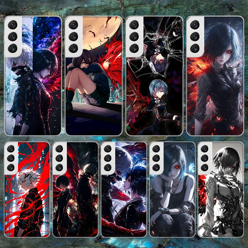 G-Ghoul Tokyo Touka Kirishima Soft Phone Case For Samsung Galaxy S24 S25 S23 S22 Ultra S21 Plus S20 FE S10 + S10E S25Ultra Patte