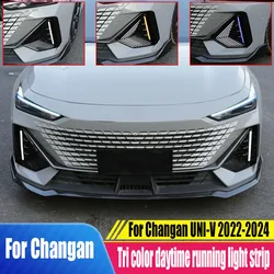 For Changan UNI-V 2022 2023 2024 Daily running light flowing light front bumper decorative light strip