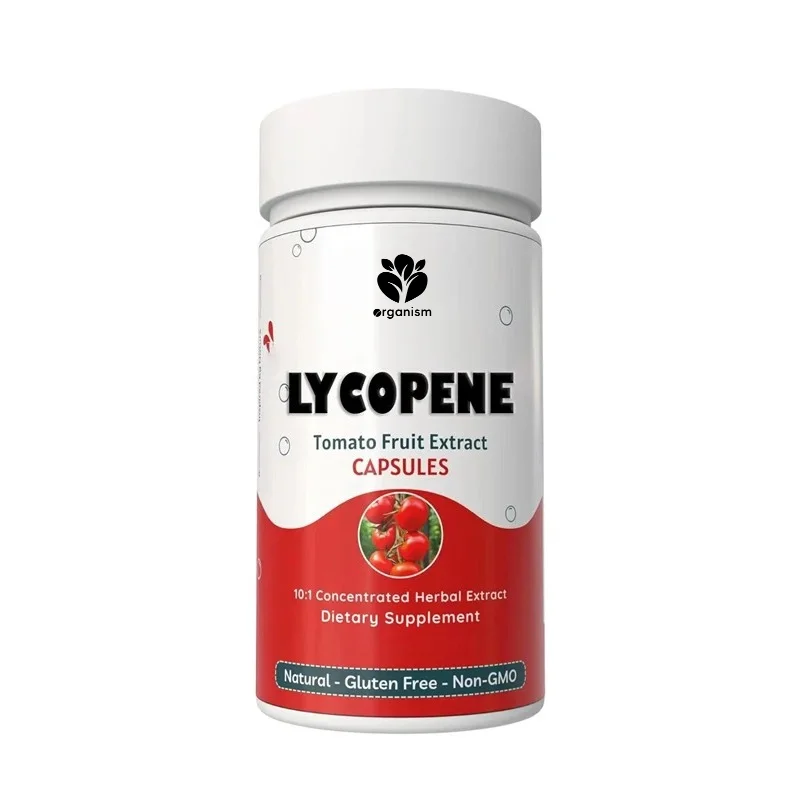 500mg lycopene supplement tomato extract 10:1 capsule, non GMO and gluten free formula, supports health