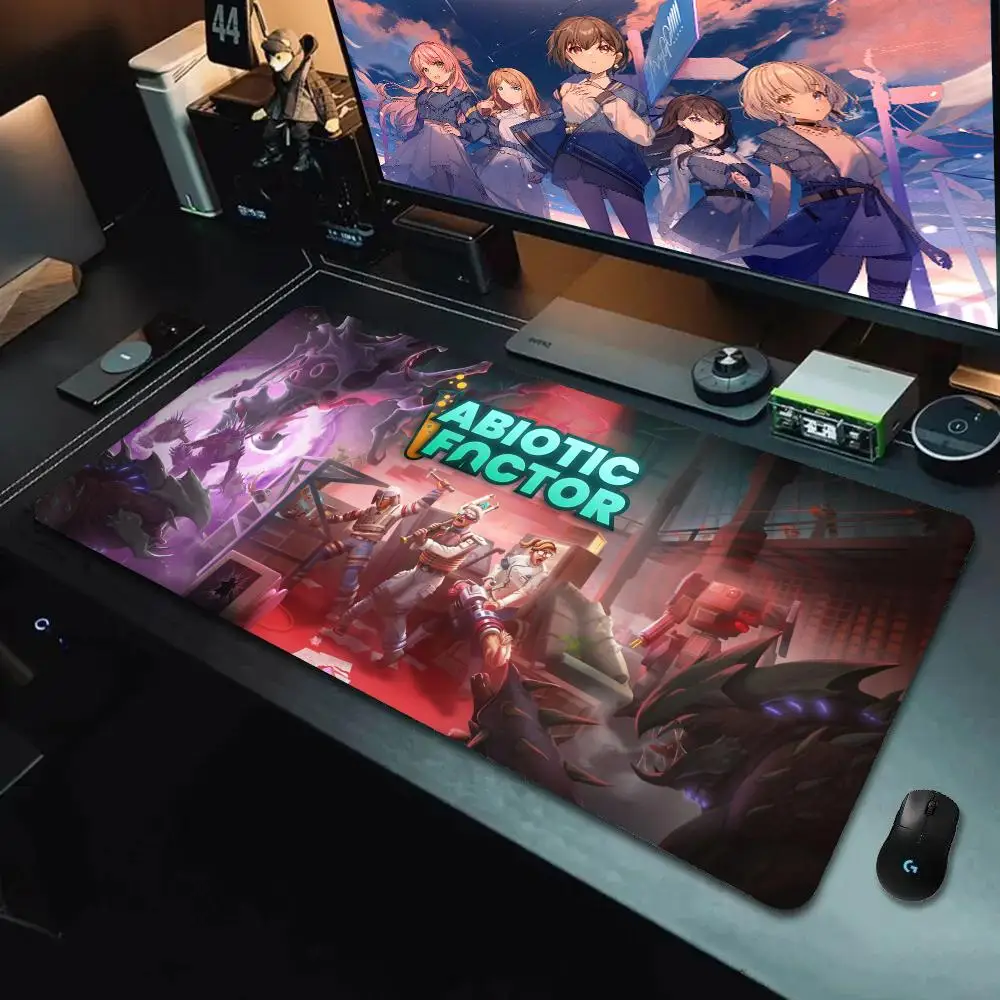 Popolare gioco di ruolo sparatutto da combattimento Abiotic Factor Mouse Pad gomma antiscivolo escritorio Edge locking mousepads gioco per Pc Gaming