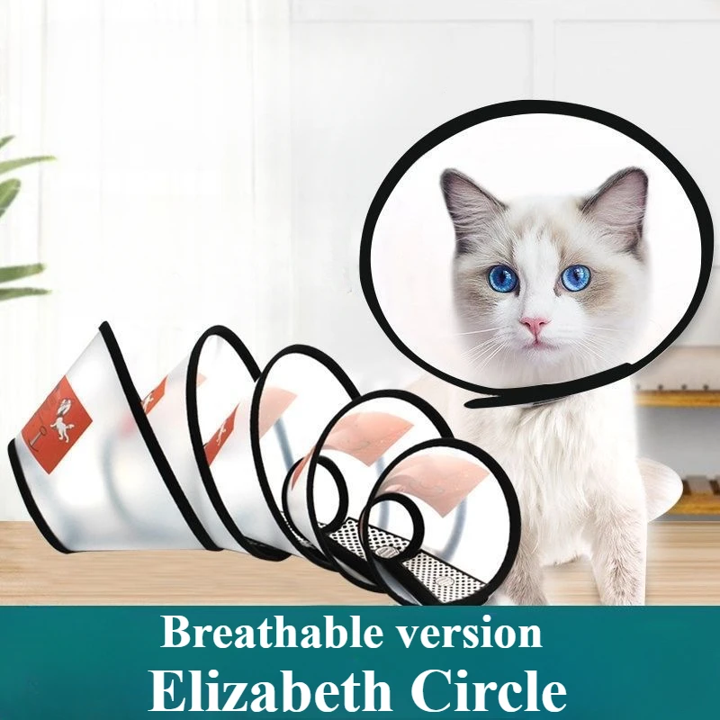 Elizabeth Circle cubierta protectora para mascotas, anillo antimordedura, Collar para gatos y perros, accesorios para gatitos