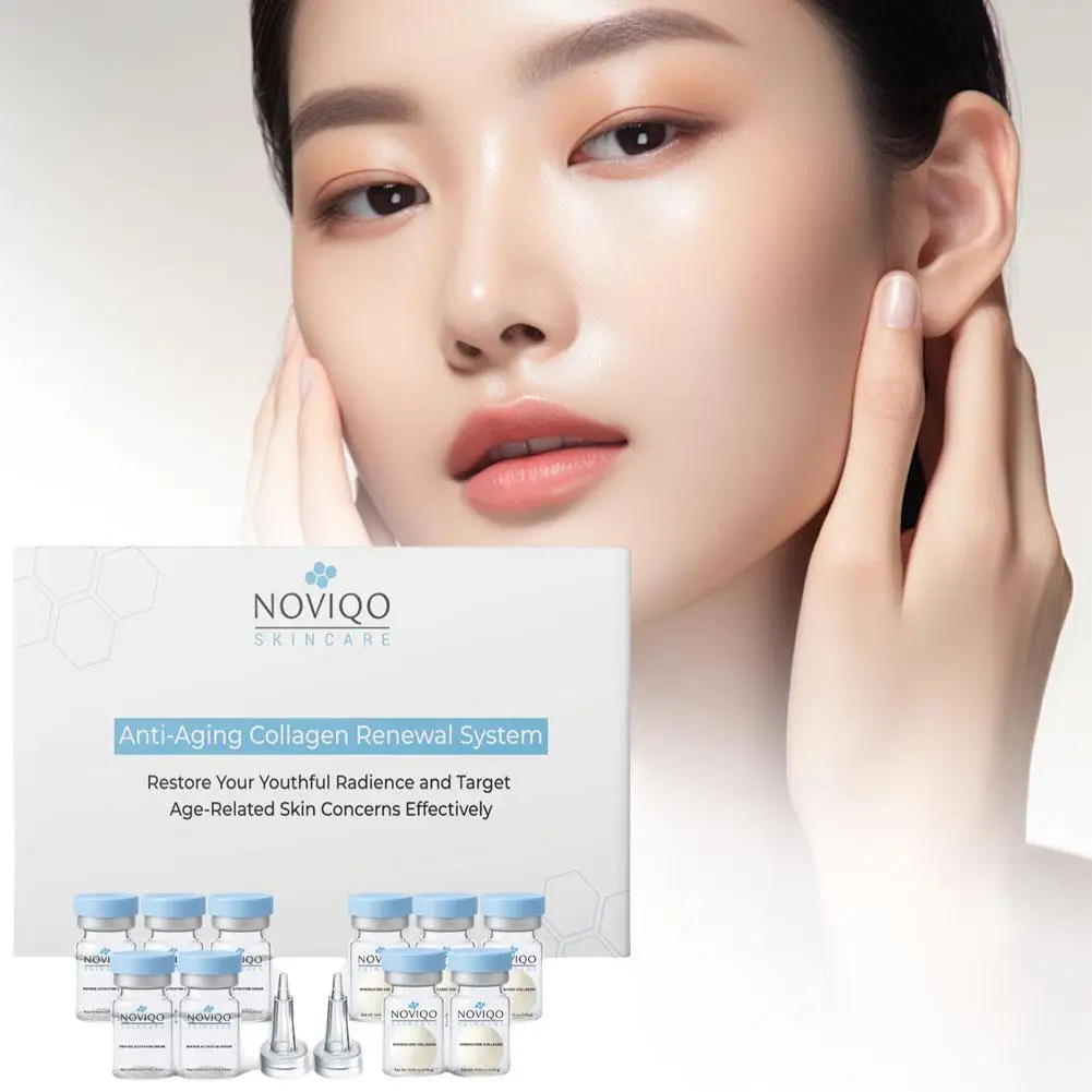 

NOVIQO Nano Silk Collagen Serum Anti-Wrinkle Reduce Fine Lines Firm Brighten Skin Improve Dullness Sagging Care Essence