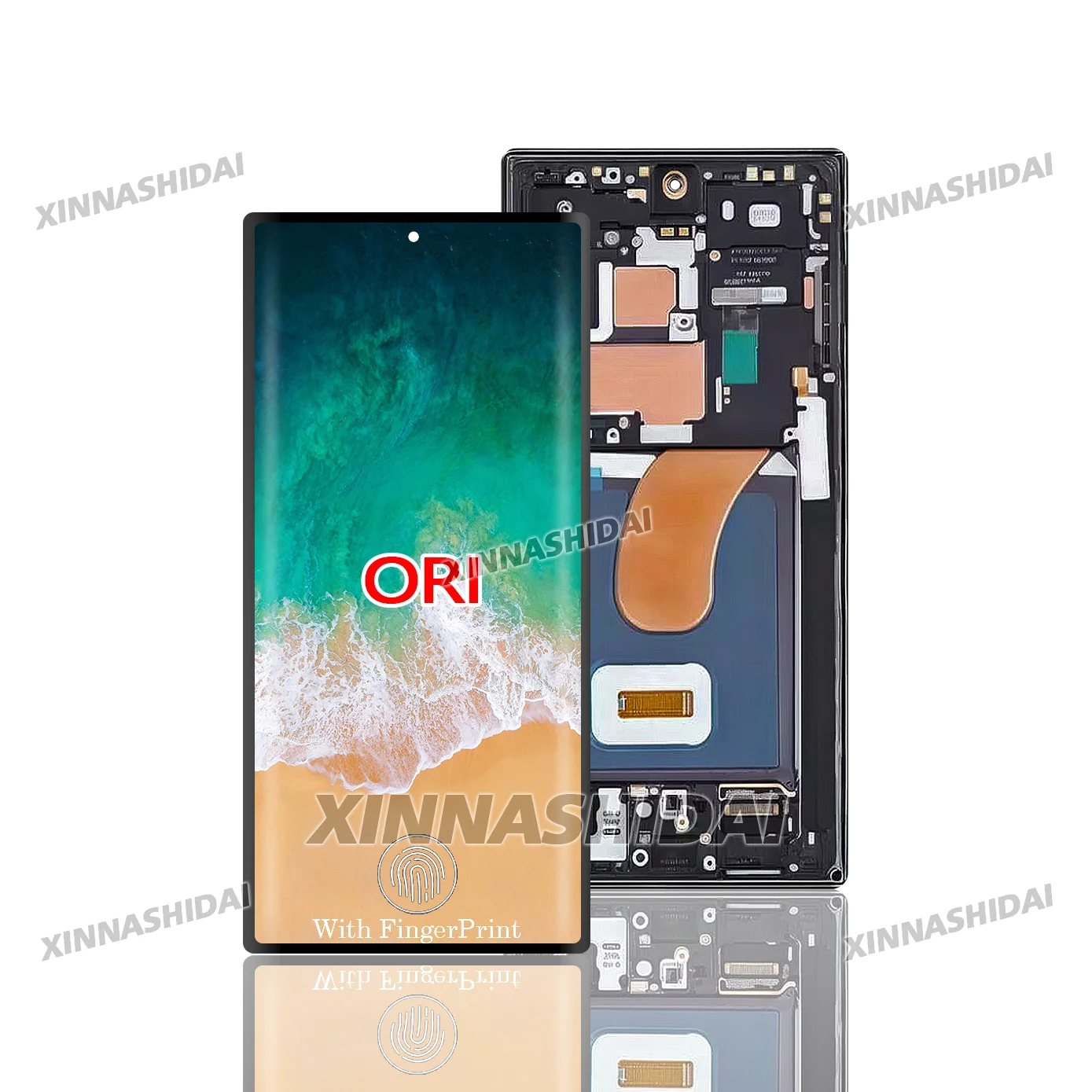 New Display For Samsung Galaxy S23 Ultra Display Touch Screen Digitizer Assembly Replacement Parts For AMOLED S23 Ultra LCD