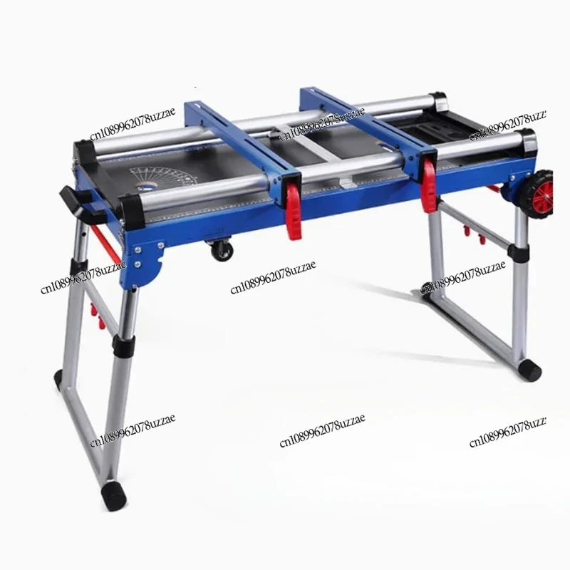 Portable Aluminum Machine Miter Saw Cutting Machine Bracket Multifunctional Workbench Woodworking Table Mobile Bracket