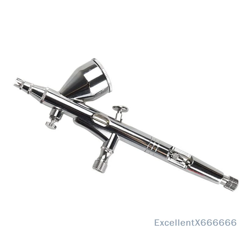 Professional Dual Action Airbrush Kit HD-180 3 Nozzle Sizes for Model Car Coloring Graffiti Art Works