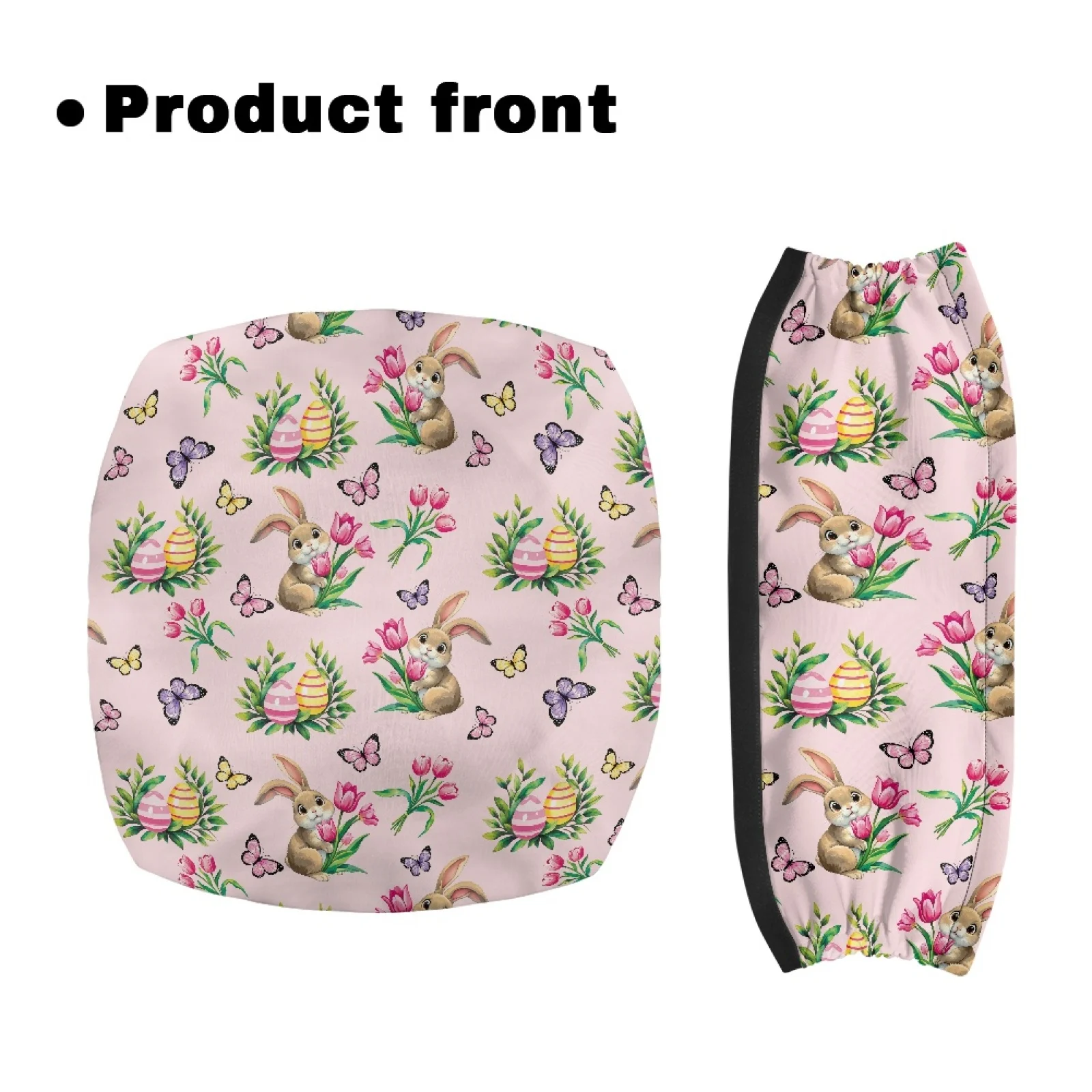 Coloranimal Easter 2 Pieces Seat and Backrest Covers for Rollator Walker, Non-Slip Polyester Cushion Cover New Trend