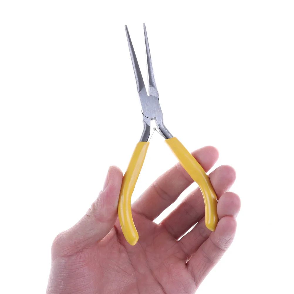 【Needle Nose Pliers 5''/125mm Long Nose Plier Tool Multi Forceps Repair Hand Tools】