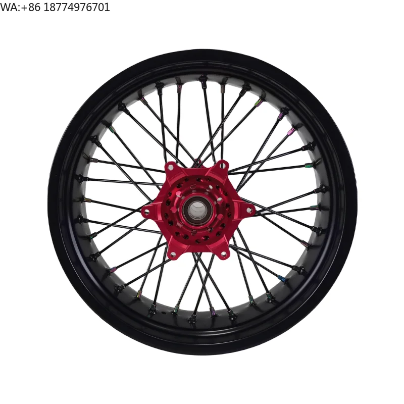 

Manufactory Direct Aluminum Alloy 7116-T6 Wheel CNC Wheel Hubs 16 17 Inch Supermoto Wheel Rim Set