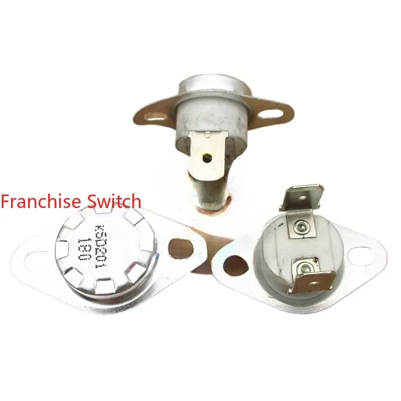 

30PCS KSD201 Normally Closed 180°C Thermostat Temperature Control, Imported Ceramics, Control For Electric Cake Bell