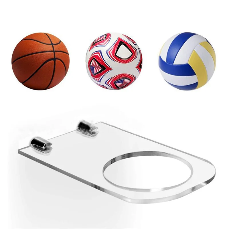 A64T-акриловая футбольная подставка, футбольная подставка Star Signature, настенная подставка для мяча, используется для баскетбола, волейбола и регби