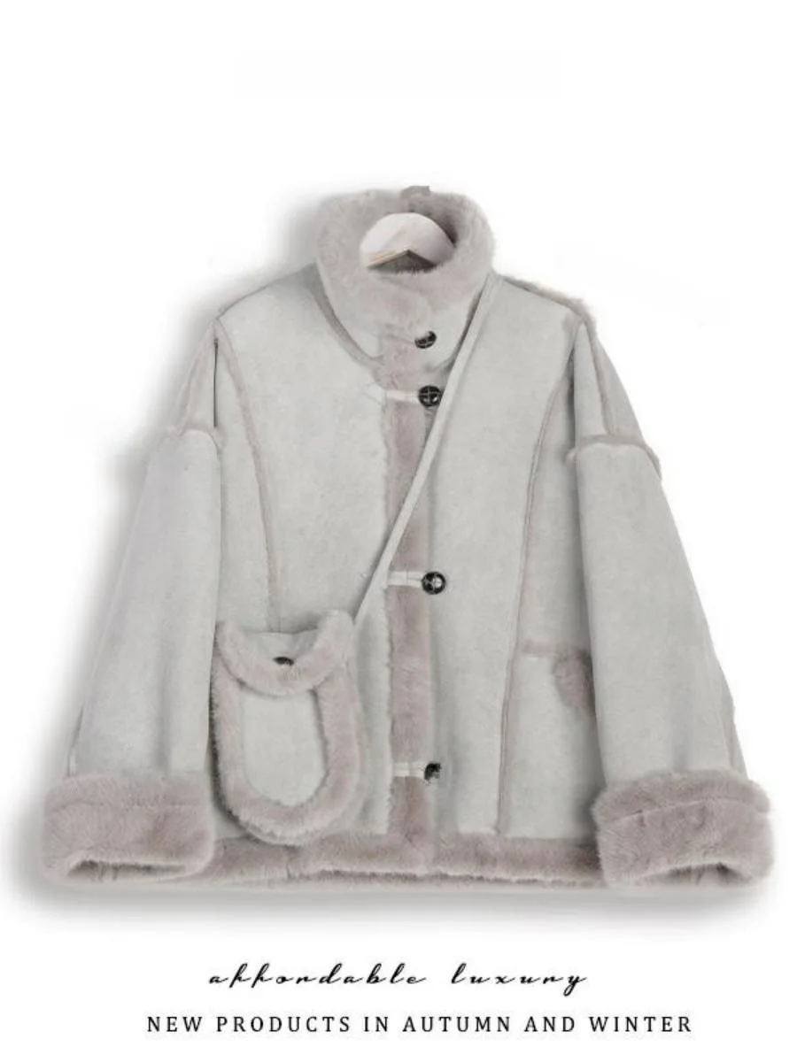 Retro Sle mujer única piel y cuero Intercated algodón Jaet prendas de vestir exteriores de invierno Sli ort abrigo largo Sve redondo Ne