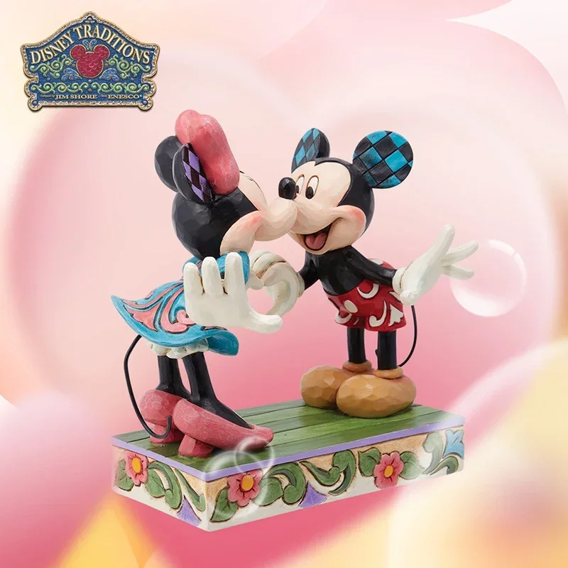 Disney-Bolígrafo de Mickey Mouse genuino hecho a mano, Mickey, Minnie, adorno de recarga, muñeca de figura de Anime, regalo Kawaii hecho a mano