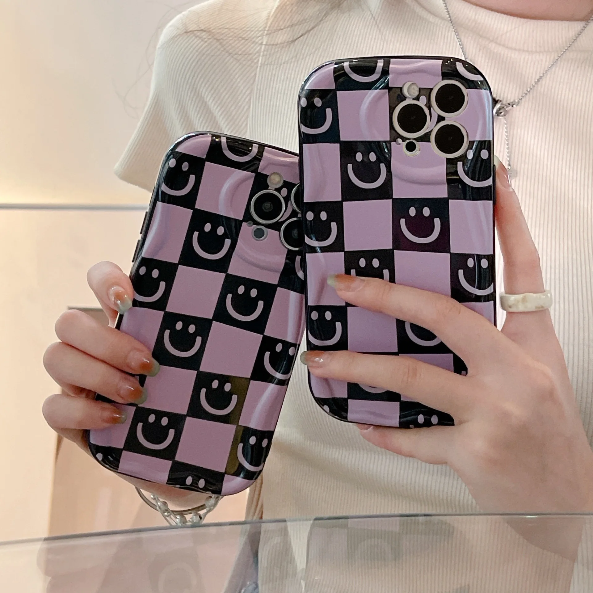 3D Wavy Edge Case Compatible For IPhone 11 12 13 14 Pro Max XR 7 8 6 6S Plus X XS SE2 Flower Graffiti Soft TPU Cases Cover Funda