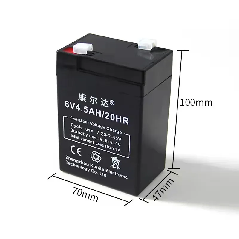 6V. 4500mah.Rechargeable Lead-acid Batteries Applicable To Electronic Scale.Children's Toy Car Emergency Lamp. Outdoor Emergency