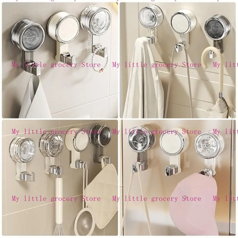 D5BD 2pcs Suction Cup Clamp Hook Set for Secure Holding in Household Applications