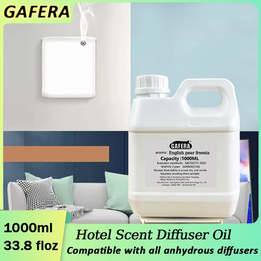 Hotel Fragrance Diffuser Oil, oil-based fragrance, suitable for ultrasonic diffusers and wall-mounted diffusers, Lemon—1000 ml