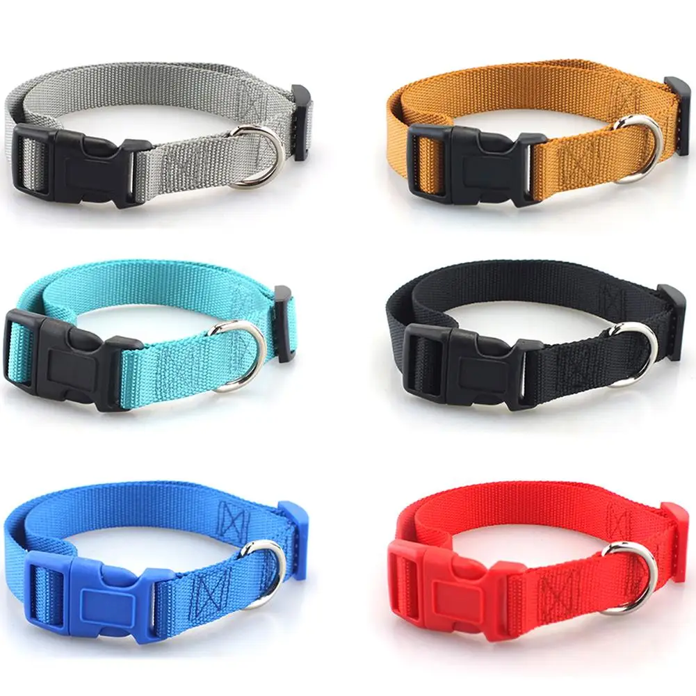 Collar de nailon para perro, cinturón para perros grandes, medianos y pequeños, productos de seguridad, suministros para mascotas, Bulldog francés, Pug, Pitbull, Chihuahua