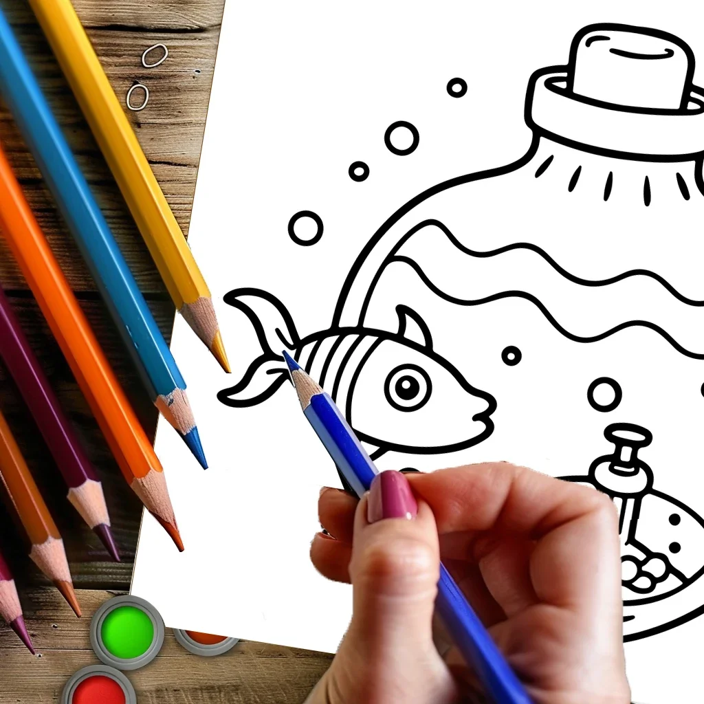 Coloring Book Magic Jar for Adult Colouring Book, Birthday Day Gift, Back to School Supplies, Adults Cute Drawing Book view 4