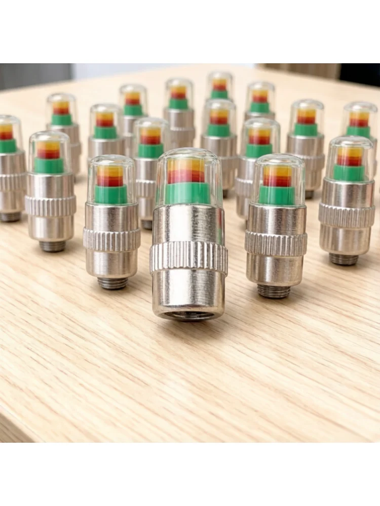 Capteurs de Pression des Pneus de Voiture (4 pièces/kit) – Indicateurs de Pression pour Valve de Pneu – Accessoires Auto Utiles
