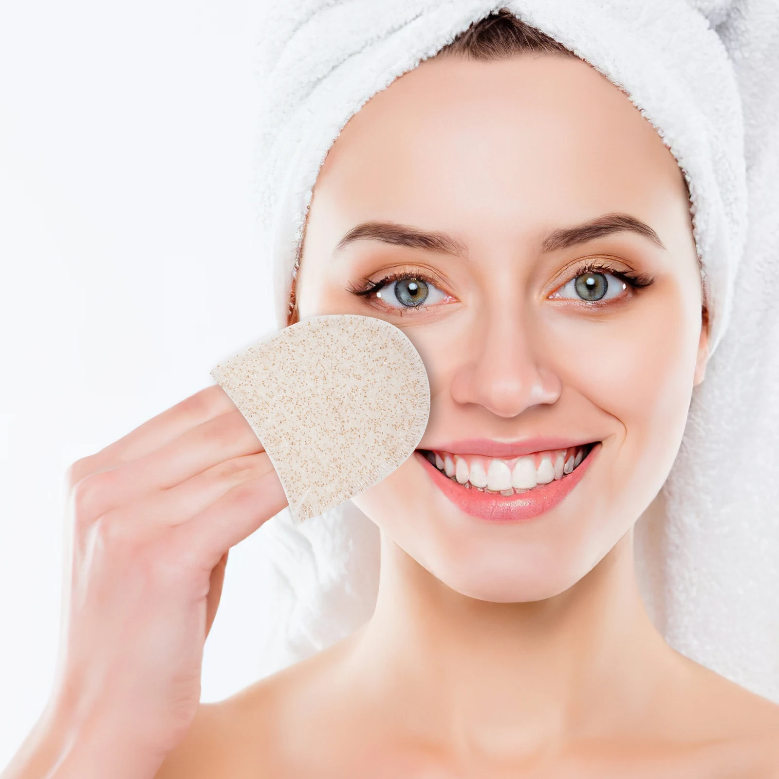 2個入り洗顔スポンジ 顔のクレンジング用 コンニャク ディープクレンジング 角質除去 ソフトスクラバー 全肌質対応 洗顔スポンジ